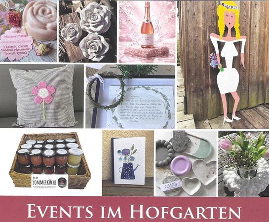 Events im Hofgarten, Flyer Blütenzauber am Pavillon