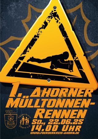 Förderkreis Ahorn e.V. Mülltonnenrennen
