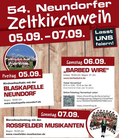 Plakat Neundorfer Zeltkirchweih