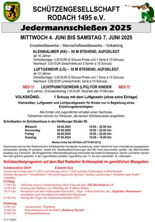 Jedermannschießen 2025