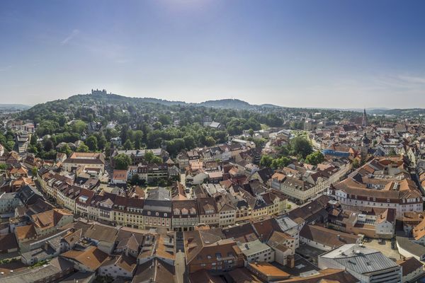 Luftbild der Coburger Innenstadt