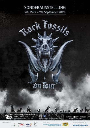 Plakat Sonderausstellung "Rock Fossils"