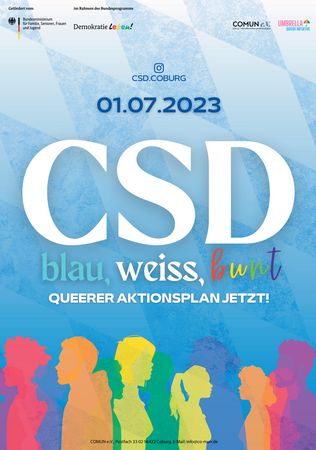 Plakat CSD Coburg 2023