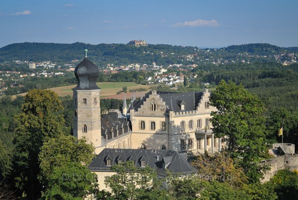 Callenberg liegt waldumschlungen in mitten eines Waldparks