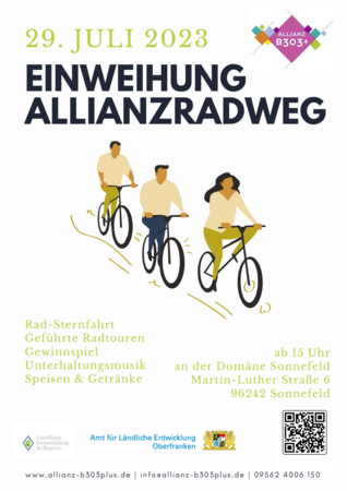 Flyer Einweihung Allianzradweg