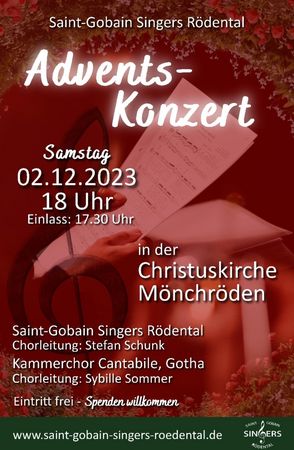 Saint-Gobain Singers Rödental Adventskonzert 2023