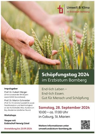 Plakat Schöpfungstag