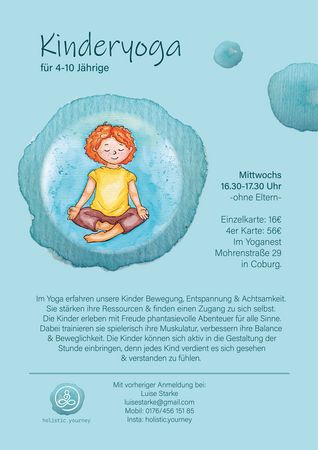 Für 4-10 Jährige Kinderyoga