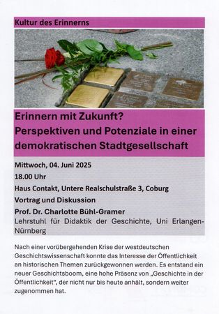 AK Lebendige Erinnerungskultur Flyer
