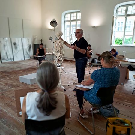 Blick in das tolle Atelier von Andreas Krämmer