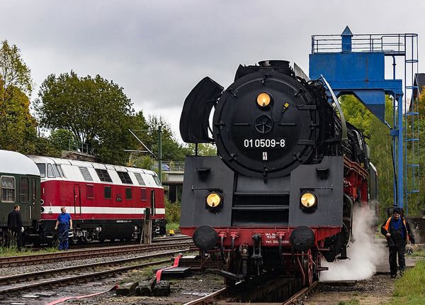Lok Wartung in Sonneberg BR 01 + BR 118